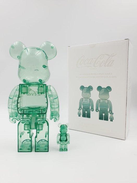 Medicom Toy x Coca Cola - Be@rbrick 400% 100% Coca cola, Antiquités & Art, Art | Peinture | Moderne
