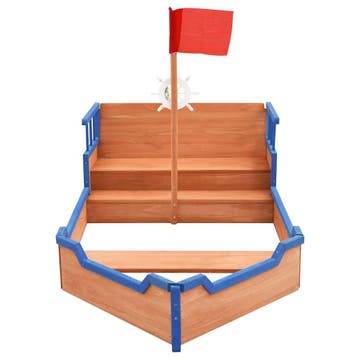 vidaXL Zandbak piratenschip 190x94,5x101 cm vurenhout, Verzenden, Nieuw
