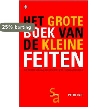 Het grote boek van de kleine feiten 9789044312522 Peter Smit, Boeken, Verzenden, Zo goed als nieuw, Peter Smit