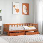 vidaXL Dagbed met lade met wiel 3 pcs Wasbruin Massief, Huis en Inrichting, Verzenden, Nieuw