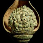 Oud-Khmer - Rituele bronzen schelp - 12e eeuw