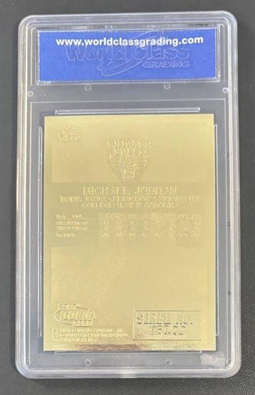 1998 Fleer 23KT Gold Michael Jordan 1986 Rookie - Red Holo
