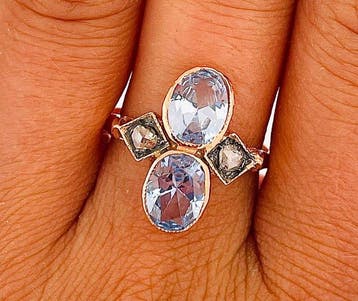 Zonder minimumprijs - Ring - 9 kt. Roségoud, Zilver, Nieuw