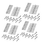 Set van 8 metalen scharnieren (76x45 mm) met schroeven, Verzenden, Nieuw