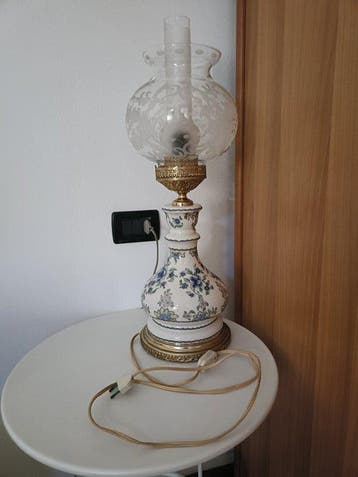 A.C.F. - artistiche ceramiche - Vaas gemonteerde lamp -, Antiek en Kunst