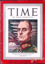 Cover Time Magazine1942 met Gerd von Rundstedt - kustverd..., Verzenden, Foto of Poster