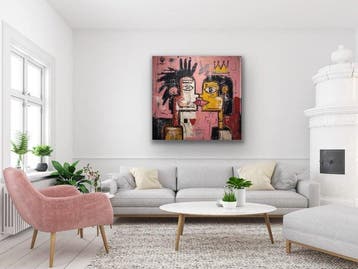 Eric Brumette - KISS ME LIKE BASQUIAT 61 - Toile L - LIMITED