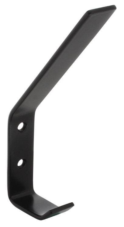 Intersteel kapstokhaak gebogen 140x80mm zwart, Huis en Inrichting, Woonaccessoires | Kapstokken, Nieuw, Overige materialen
