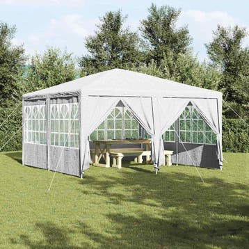 vidaXL Partytent Wit 400 x 400 x 266 cm Polyetheen, Verzenden, Nieuw