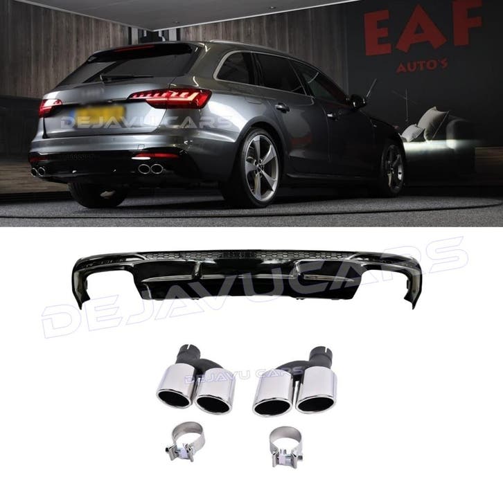 S4 Look Diffuser voor Audi A4 B9.5 S line Facelift, Autos : Divers, Tuning & Styling, Enlèvement ou Envoi