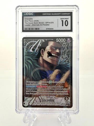 One Piece - 1 Graded card - One Piece - Crocodile- The Azure