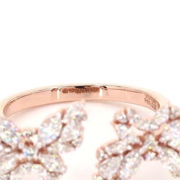 Ring - 14 karaat Roségoud - 0.68ct. tw. Diamant (Natuurlijk), Bijoux, Sacs & Beauté