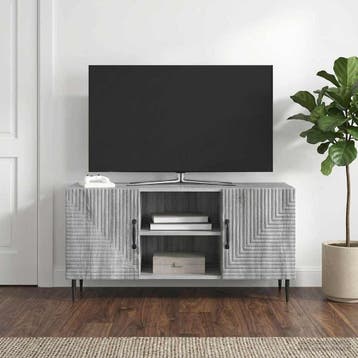 vidaXL TV Kast Grijs sonoma 102 x 34,5 x 50 cm Bewerkt hout, Verzenden