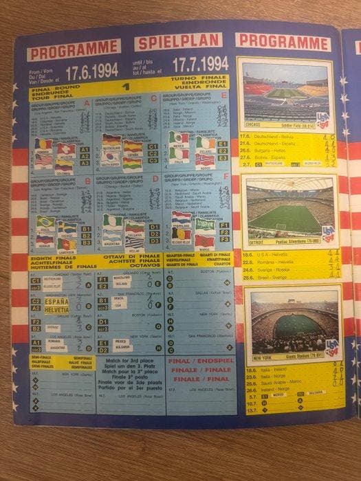 Panini USA 94 World Cup - 1 Compleet album - Light Played, Verzamelen, Stickers
