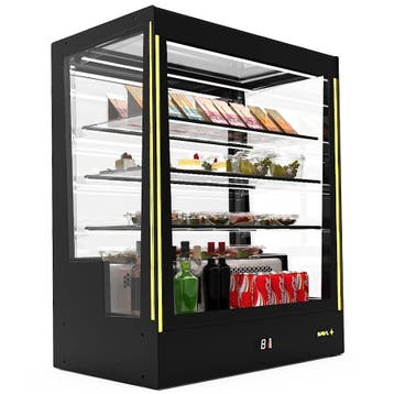 Koelvitrine | PAK | Zwart | +2°C/+6°C | Geforceerd | 4, Verzenden, Nieuw in verpakking