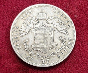 Hongarije. Franz Joseph I. 1 Forint 1868 GY.F. (Zonder