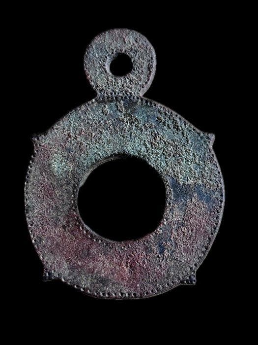 Oud-Romeins, Keizerrijk Brons Koppelingsring - 14 cm, Bijoux, Sacs & Beauté, Bijoux anciens