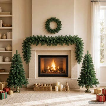 vidaXL Mini-kerstbomenset 120 cm PVC Groen, Verzenden, Nieuw