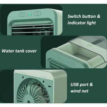Draagbare Airconditioner - Water Koeling - Mini, Elektronische apparatuur, Ventilatoren, Verzenden, Nieuw