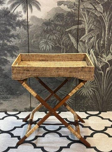 Flamant - Table dappoint - Rotin, Bois - Birma riet,