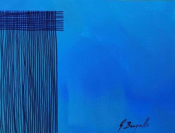 Giorgio Bergallo - PIOGGIA, Antiek en Kunst, Kunst | Schilderijen | Modern