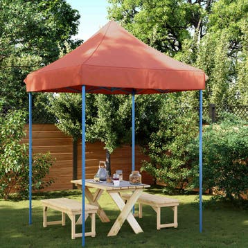 vidaXL Partytent 200 x 200 x 306 cm Terracotta Oxford Stof, Verzenden, Nieuw