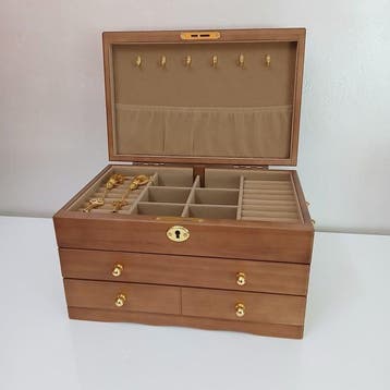 Boîte à bijoux - Coffret à bijoux - Bois