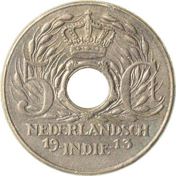 Indes orientales néerlandaises. 5 Cent 1913, 1921 & 1922