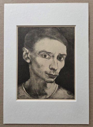 Jan Mankes (1889-1920) - Portret van de kunstenaar.