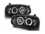 Angel Eyes koplamp units Black geschikt voor VW Golf 3, Verzenden