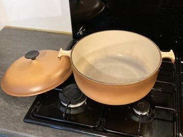 Le Creuset - Enzo Mari - Braadpan - nr. 29 - bron, Emaille -