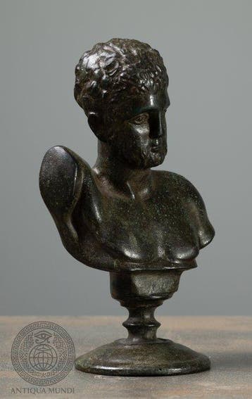 Réplique dun Grec antique Bronze Buste en bronze dun jeune