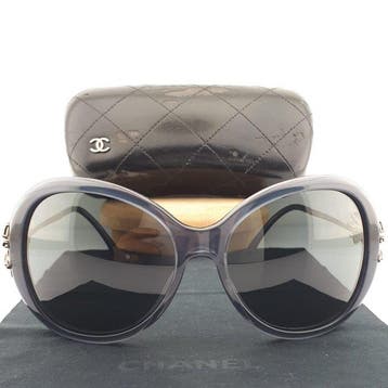 Chanel - Butterfly Blue with Silver Tone Metal Bow Detailed