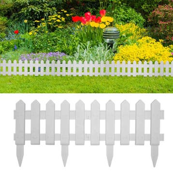 vidaXL Gazonranden 25 st 10 m PP wit, Tuin en Terras, Verzenden, Nieuw