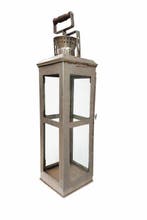 Lampe - verre en métal - grande décoration de table, Antiquités & Art