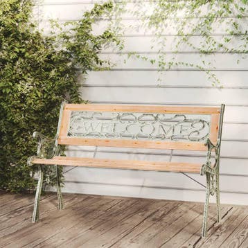 vidaXL Tuinbank 122 cm massief vurenhout, Tuin en Terras, Tuinsets en Loungesets, Verzenden, Nieuw