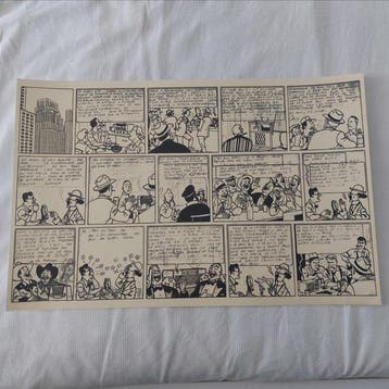 Tintin - Hergé. Planche inédites dobjectif Lune. Publiart -, Livres