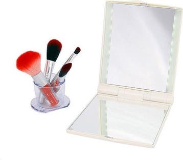 2dekans | LED Make-up Spiegel met 3x Vergroting – Verlichte, Ophalen of Verzenden, Nieuw
