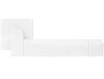 Deurklink SQUARE JB100G geveerd op rozet mat wit