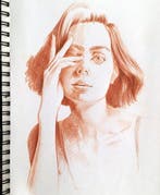 Dario Moschetta - Female Portrait Drawing Original 213 – No