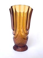 Verreries de Scailmont - Vaas - Luxor, 1934 - persglas, Antiek en Kunst
