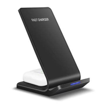 Qi Desk Stand / Draadloze Oplader 15W - Type C Universeel, Verzenden
