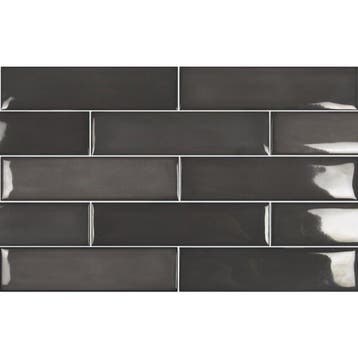 Wandtegel Ragno Viena Zwart Glans 7,5x30 (Afbouwmaterialen), Doe-het-zelf en Bouw, Tegels, Nieuw, 20 tot 40 cm, 10 m² of meer