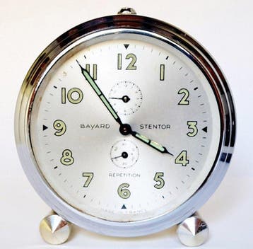 Wekker - Bayard - Art Deco Metaal - 1920-1930, 1930-1940 -