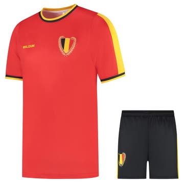 Kingdo Belgie Voetbaltenue Thuis - Eigen Naam - WK 2026 -, Verzenden, Nieuw, Bal