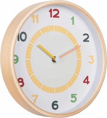 2dekans | Karlsson Wandklok Chico - Multicolor - Ø25cm -, Ophalen of Verzenden