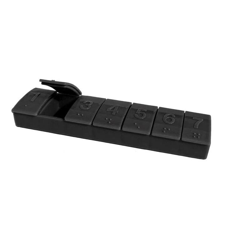 Tupperware 7 daags Pillendoosje Zwart, Maison & Meubles, Cuisine| Tupperware, Envoi