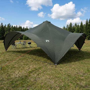 vidaXL Partytent Legergroen 600 x 600 x 400 cm Polyester en, Verzenden, Nieuw