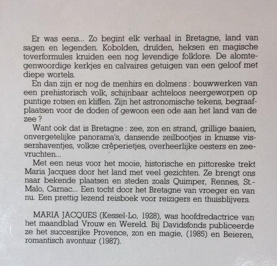 Bretagne land van de zee 9789061525684 Jacques, Livres, Guides touristiques, Envoi