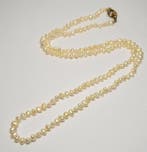 Parel - 925 zilver - witte gecultiveerde parels - 84 cm -, Verzamelen